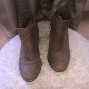 brown ankle booties